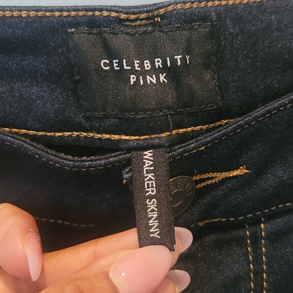 Celebrity Pink Dark Denim Skinny Jeans - Picture 4 of 6